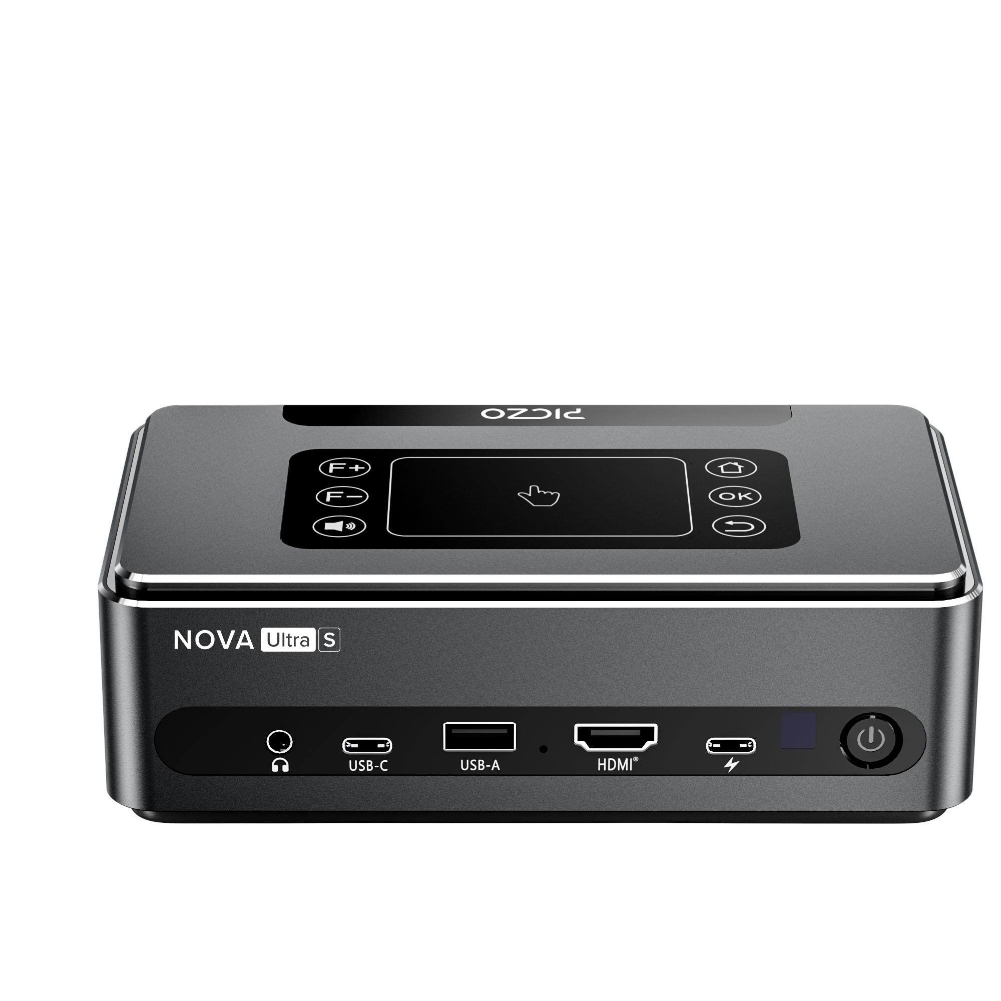PICZO Nova Ultra S portar — USB-C, USB-A, HDMI, hörlurar